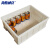 海斯迪克 HKCC01 塑料长方形零件盒 零件盒子 物料周转箱 收纳箱 储物箱 H4白415*310*145mm