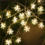 岁艺 LED灯串装饰灯氛围灯小彩灯串灯 LED圣诞雪花暖光 电池款 3米20灯 常亮+带闪