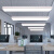 简约现代长条型形LED办公室吸顶灯吊灯造型灯长方形吊线灯圆角写 白色120*30cm*78W 其他