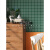 彩色陶瓷马赛克瓷砖红橙黄墨绿蓝黑白色餐厅卫生间墙砖 48墨绿色亚光-(90%客户选择) -网红款