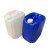 知旦 塑料堆码桶 20L带盖工业蓄水桶密封桶 610802 白色方桶