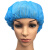 创悟邦 一次性帽子 无纺布头套 厨房工作帽防污防尘头罩 40g加厚圆帽蓝色 50个/包 FB1601
