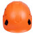 运动型安全帽工地男领导国标防砸夏季透气攀岩登山头盔建筑工程女 橙色  SF06-标准款