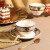 Mongdio咖啡杯套装 欧式螺纹巴洛克杯子拿铁红茶小精致咖啡杯  巴洛克（6杯6碟6勺+金架）