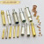 定制加工铜插针插孔 航空连接器插头公母铜针 pin针 水实心镀金插针 ：0.8冠簧公母针10个