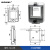 定制适用于户外透明保护窗罩回路防水窗口断路器开关监视观察窗IP67防溅盖盒 3回路kl4-3b