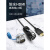 凌科LP-24工业hdmi线2.0版4k高清线防水航空插头插座连接器1米2米 LP24-HDMI-MP-MP-1M-001 1米