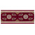 兰诗（LAUTEE）QD272 走廊毯 中式过道提花地毯直铺长条防滑毯 红色宽140cm