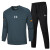 Lee ryetom休闲运动套装男秋季新款大码圆领卫衣户外登山健身长裤两件套 蓝灰 XL