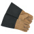 海斯迪克 HKW-85 牛皮电焊手套（颜色随机发货）防烫隔热焊接半皮手套 二层牛皮革袖焊工手套1双