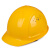 HKNA安全帽工地国标加厚透气领导建筑工程头盔男定制 黄色L99S透气PE