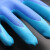 鲁工 防滑耐磨十三针乳胶压纹手套防水油 耐磨劳保手套蓝色23cm/一双