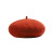 保罗岚芝 帽子羊毛贝雷帽女士秋冬季保暖薄款透气日系画家帽八角帽 正红色 均码（53-57cm） 