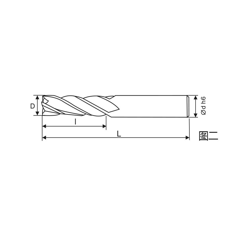 刃天行立铣刀 PGM4020-050S04T30通用加工4刃 平底铣刀 订制品