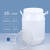 堆码桶耐酸碱实验室专用废液桶20/25/30L升公斤kg酒精密封桶塑料 25L废液圆桶-白盖款