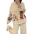 浪莎（LangSha）派大星秋冬款睡衣女家居套装珊瑚绒加绒加厚保暖反季 米杏色 L 80-125斤