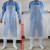 白色磨砂PVC透明塑胶围裙厨房透明无袖工作防污食堂围裙防水防油 防油 白色