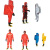 美康消防防化服(ＲＦＨ01)、轻型防化服、二级化学防护服MKF-07 红色 S、M、L