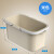 洗拖把桶单桶长方形水桶拖布桶海绵拖把盆专用清洁清洗桶方桶 15L+地板清洁片白色40cm长大号