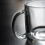 乐美雅全钢化玻璃把手玻璃杯家用无盖可爱茶杯牛奶杯透明喝水杯子 埃菲尔印花诺卡把手杯380毫升 口径85高95MM