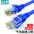 山泽 超五类网线 CAT5e类高速千兆网线工程/宽带工业通信连接跳线成品网线 蓝色 1米  SZW-1010