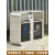 适用于户外垃圾桶不锈钢分类大号环卫商用可回收室外收纳筒果皮垃 304D款