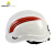 代尔塔 Deltaplus 102202 运动透气型ABS头盔 防喷溅防砸减震户外登山安全帽含下巴带 白色
