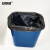 安赛瑞 垃圾分类垃圾袋 彩色加厚手提背心式 黑色 55×32cm 干垃圾 100只装 27024