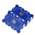 游戏大陆（gameland）长方形筹码 ABS塑料烫金30克棋牌室麻将馆德州扑克专用方片筹码币 10片蓝色50面值