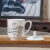 荣窑坊 青花瓷带盖茶杯马克杯办公杯家用纯白喝茶杯子陶瓷茶具水杯 荷塘情趣 高12.8口径8.1cm 容量380ml