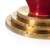 蒂高美居（DECO） 欧式弹头圆座花插 手工彩绘陶瓷铜家居花瓶摆件 MD1-027 MD1-027