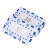 游戏大陆（gameland）长方形筹码 ABS塑料烫金30克棋牌室麻将馆德州扑克专用方片筹码币 10片蓝色50面值
