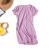 杰尼斯顿（Jenny Stone）短袖t恤女纯棉中长款韩版时尚低领上衣 纯棉紫色 S(100斤以下)