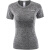 ALPINT MOUNTAIN 埃尔蒙特 瑜伽服运动短袖T恤跑步服上装快干健身上衣 灰色 L
