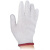 劳博士 (5双装)劳保纱线手套 棉纱手套耐磨防滑防护作业工作手套本白 1号红边