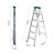 稳耐 werner 356CN 铝合金梯子加厚折叠人字梯电信通信单侧六步梯1.8米工业梯楼梯