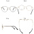 Jimmy Orange 近视眼镜框男金属圆框光学眼镜架 女潮时尚细框眼镜文艺平光镜JO5214BK黑金