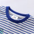 贝壳元素宝宝卡通印花上衣 夏装韩版新款男童装儿童短袖T恤tx8601 蓝条飞机 90cm