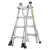 稳耐（werner）MTC-17CN 伸缩梯子多功能铝合金工程梯1.4米至4.6米加厚折叠人字梯工业两用梯带轮自锁