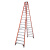 稳耐（werner）T7418 玻璃钢梯子 工业级双侧人字梯 5.5米工程梯 十八步绝缘梯