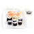 阿一波 寿司海苔紫菜包饭 寿司卷食材寿司料理家用海味即食烤海苔大片 7枚/17克+竹帘 17g