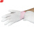 PU涂指手套涂层尼龙手套13针织劳保手套防滑耐磨装卸手套 S号(粉红边)