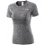 ALPINT MOUNTAIN 埃尔蒙特 瑜伽服运动短袖T恤跑步服上装快干健身上衣 灰色 L