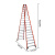 稳耐（werner）T7418 玻璃钢梯子 工业级双侧人字梯 5.5米工程梯 十八步绝缘梯