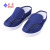 紫羲（ZXFH.NET）生产加工用防静电网面鞋 白蓝色PVC帆布两孔网眼鞋防静电工作无尘鞋 工作鞋 深蓝色网面鞋+10双 39码