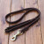 PETCARE高品质牛皮宠物牵引绳狗绳狗链德牧训练绳 进口铜钩件 1.3厘米宽 总长200厘米
