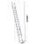 稳耐（werner）D1528-2 工程梯 铝合金延伸梯 电信通信两节拉伸梯 工业级7.6米梯子直梯安全梯登高梯