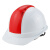 海华（HAIHUA）安全帽 ABS材质双筋四色头盔 施工工地防砸透气工程帽 免费印字A7 白色拼红 旋钮式调节