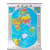 新版竖版世界知识地图挂图 0.9米*1.2米 覆膜防水 湖南地图出版社 世界地图(知识版)