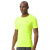 力为（Leevy）紧身衣力为运动短袖T恤男跑步训练健身服透气速干运动T恤 荧光黄 2XL